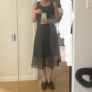 Dot Midi Skirt
